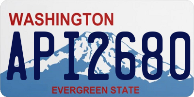 WA license plate API2680