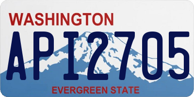 WA license plate API2705