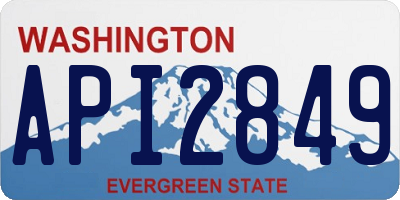 WA license plate API2849