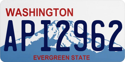 WA license plate API2962