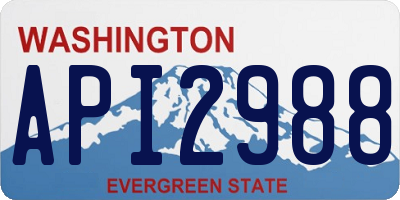 WA license plate API2988