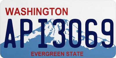WA license plate API3069
