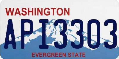 WA license plate API3303