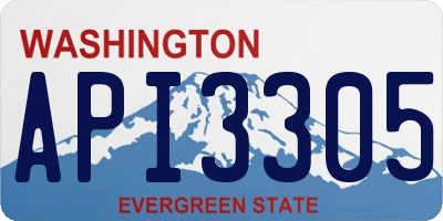 WA license plate API3305