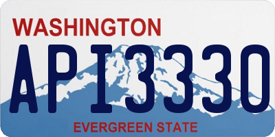 WA license plate API3330