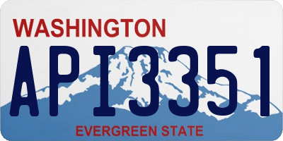 WA license plate API3351