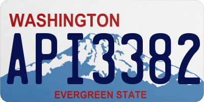 WA license plate API3382