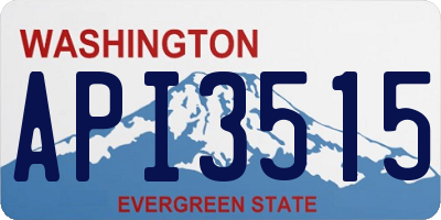 WA license plate API3515