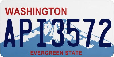 WA license plate API3572