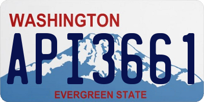 WA license plate API3661