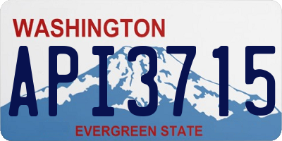 WA license plate API3715