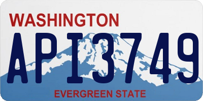 WA license plate API3749