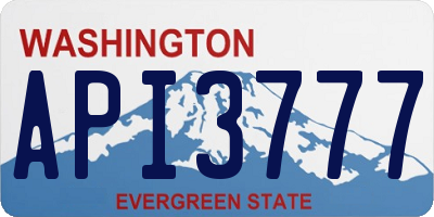 WA license plate API3777