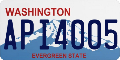 WA license plate API4005
