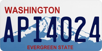 WA license plate API4024