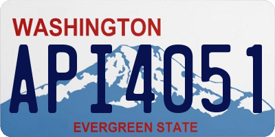 WA license plate API4051