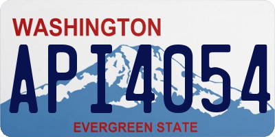 WA license plate API4054