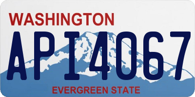 WA license plate API4067