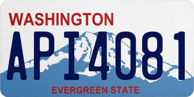 WA license plate API4081