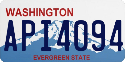 WA license plate API4094