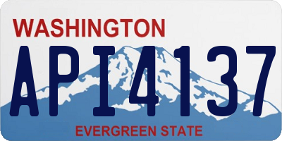 WA license plate API4137