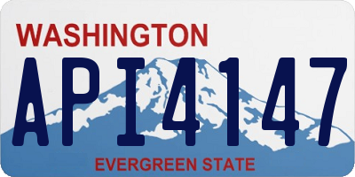 WA license plate API4147
