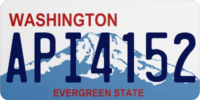WA license plate API4152