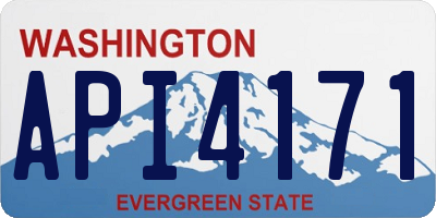 WA license plate API4171