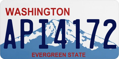 WA license plate API4172