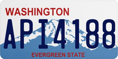 WA license plate API4188