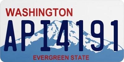 WA license plate API4191