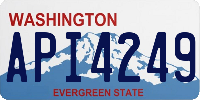 WA license plate API4249