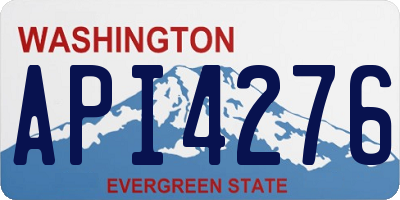 WA license plate API4276