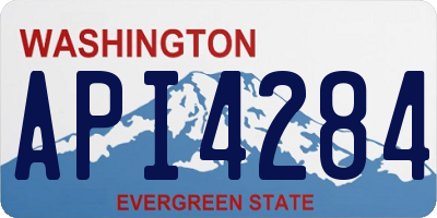 WA license plate API4284