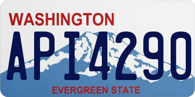 WA license plate API4290