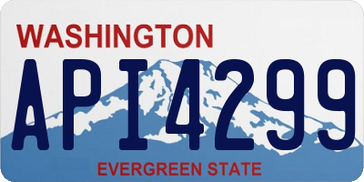WA license plate API4299