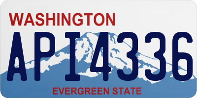 WA license plate API4336