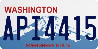 WA license plate API4415