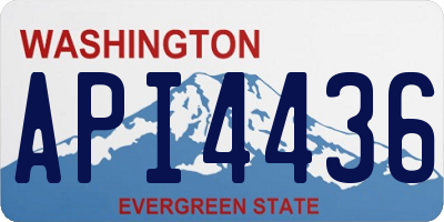 WA license plate API4436