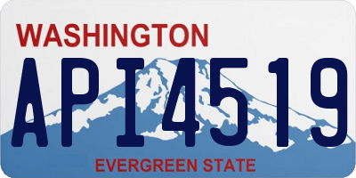 WA license plate API4519