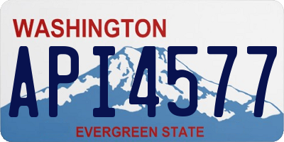 WA license plate API4577