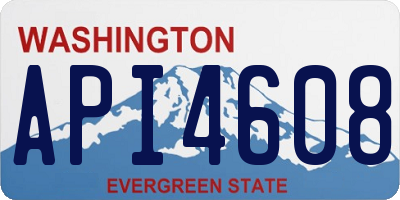 WA license plate API4608