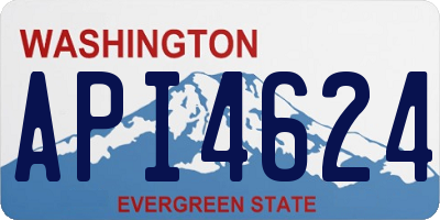 WA license plate API4624