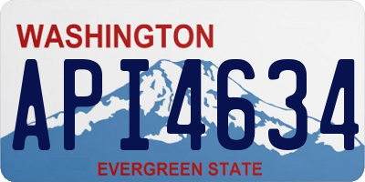 WA license plate API4634