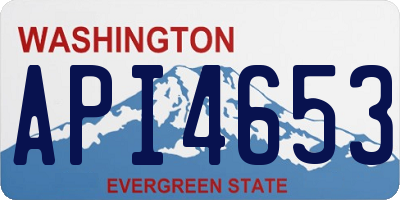 WA license plate API4653