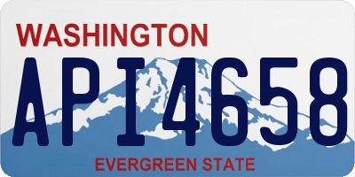WA license plate API4658