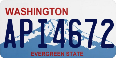 WA license plate API4672