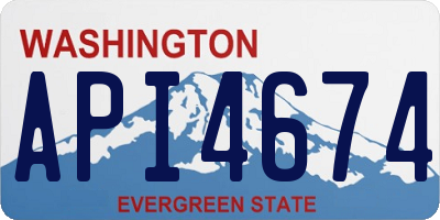 WA license plate API4674