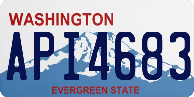 WA license plate API4683