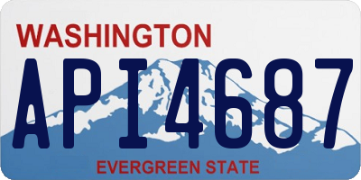 WA license plate API4687